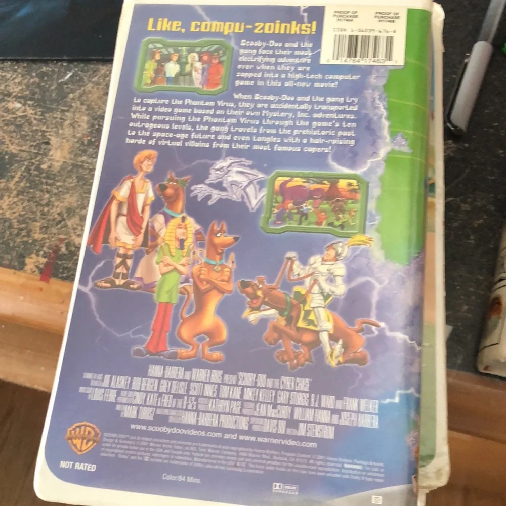 Scooby-Doo VHS tape Cyber chase